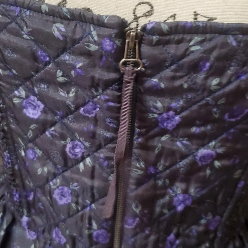 Rebecca Taylor 100% Silk Quilted Floral Dress 12 - Picture 9 of 11